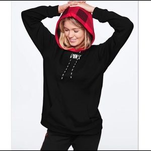 VS PINK Sherpa Hood Pullover